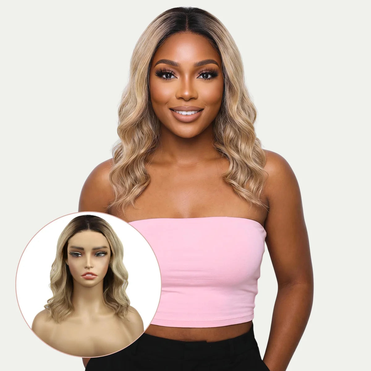 Raw Golden Wave Glueless 5x5 HD Closure Bob Wig