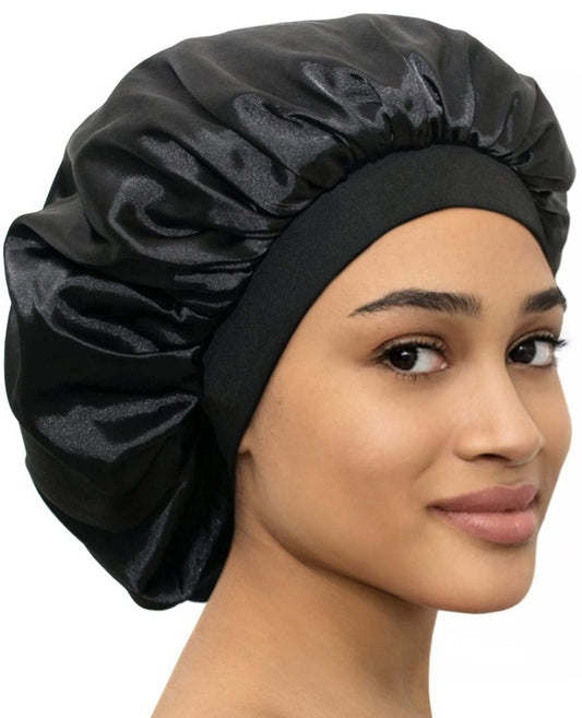 Black Silk Bonnet